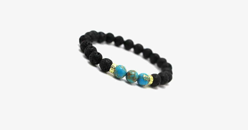 Turquoise Natural Lava Stone Bracelet - FREE SHIP DEALS