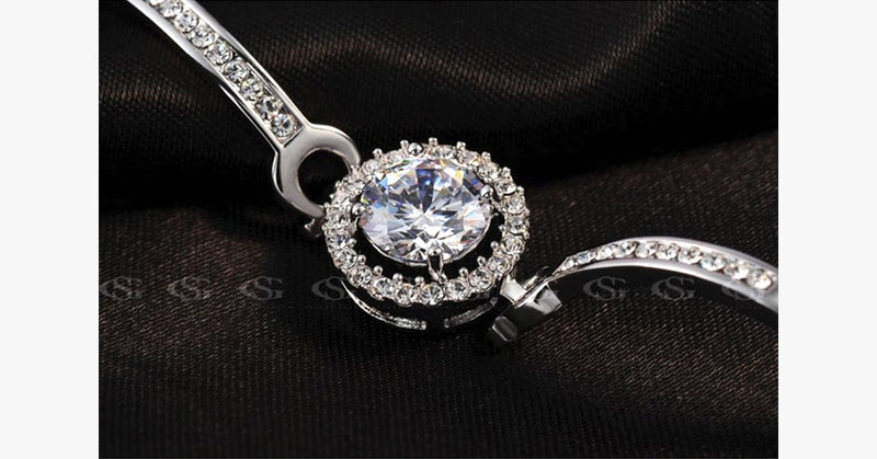Platinum Plated Dazzle Bracelet