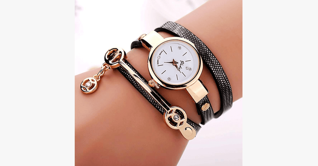 Gold Charm Wrap Watch - FREE SHIP DEALS