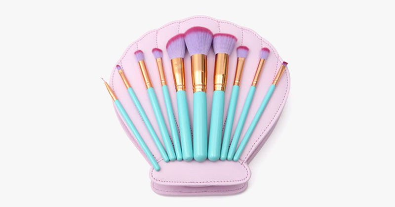 Ulta-Chic Heart Shell Brush Set - FREE SHIP DEALS