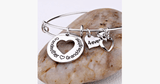 Grandmother Love Granddaughter Charm Bangle - FREE SHIP DEALS