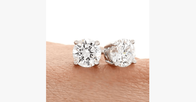 Crystal Stud Earrings - 4mm - FREE SHIP DEALS