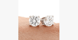 Crystal Stud Earrings - 4mm - FREE SHIP DEALS