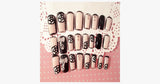 Black Rose Transparent Nails - FREE SHIP DEALS