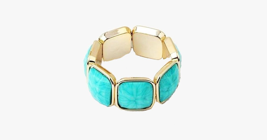 Retro Square Stone Bracelets