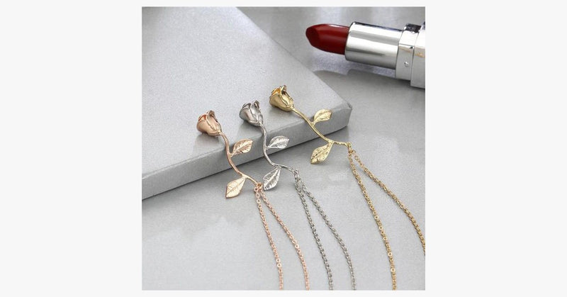 Exquisite Tricolor Rose Flower Pendant - FREE SHIP DEALS