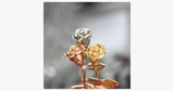 Exquisite Tricolor Rose Flower Pendant - FREE SHIP DEALS