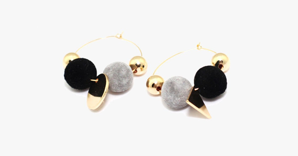 Pom Pom Earrings