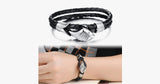 Men's Angels Wing Silver Plated Bracelet