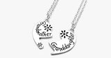 Love Heart Grandmother Granddaughter Pendant Necklace - FREE SHIP DEALS