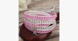Pink Ribbon Wrap Bracelet