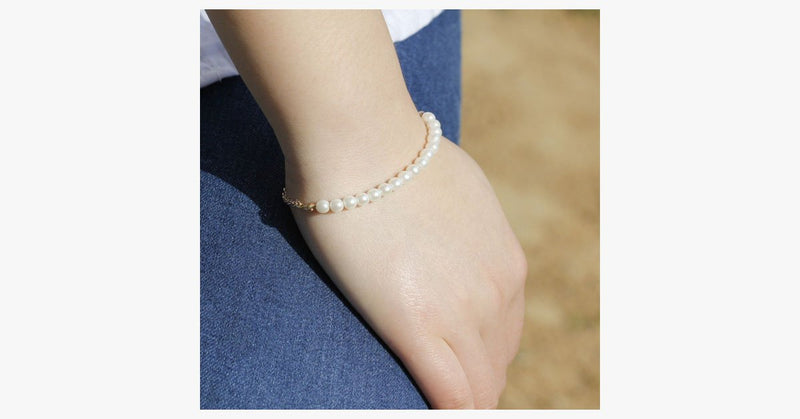Freshwater Pearl Chain Bracelet - FREE SHIP DEALS