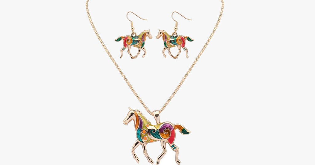 Horse Hippie Pendant Set - FREE SHIP DEALS