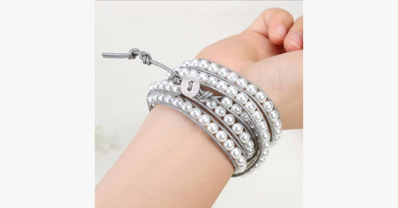 Snow Pearl Wrap Bracelet - FREE SHIP DEALS