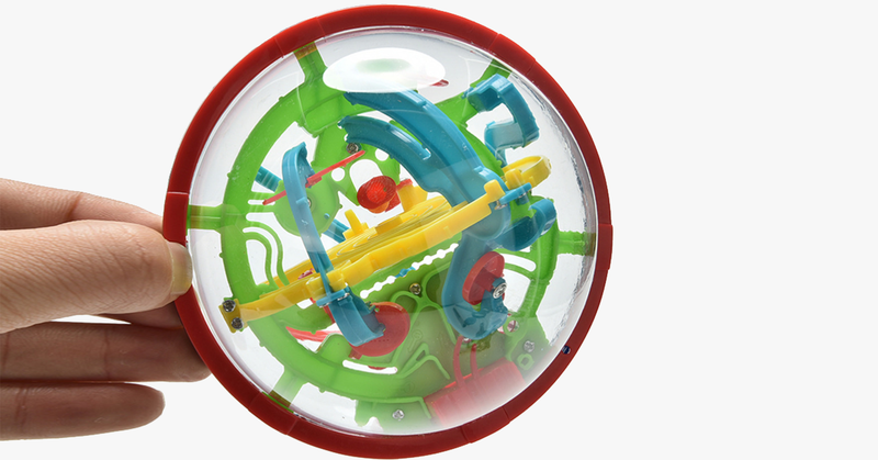 3D Magic Intellect Maze Kids Balance Logic Ability Puzzle Training Ball Toys - FREE SHIP DEALS