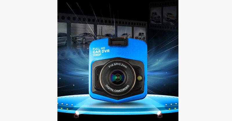 CAR GT300 Full 1080p HD DVR Dash Camera With Night Vision - Black or Blue