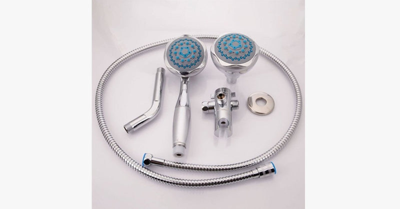 Dual Shower Head Deluxe Combo