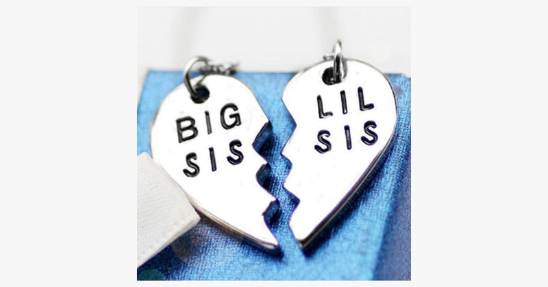 Big Sis Lil Sis Pendant Set - FREE SHIP DEALS