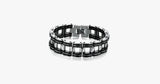 Black Strip Stainless Steel Bracelet - FREE SHIP DEALS