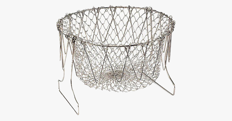 Foldable Fry Basket Kitchen Cooking Tool - FREE SHIP DEALS