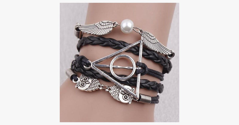 Black Deathly Hallows Bracelet - FREE SHIP DEALS