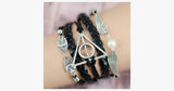 Black Deathly Hallows Bracelet - FREE SHIP DEALS