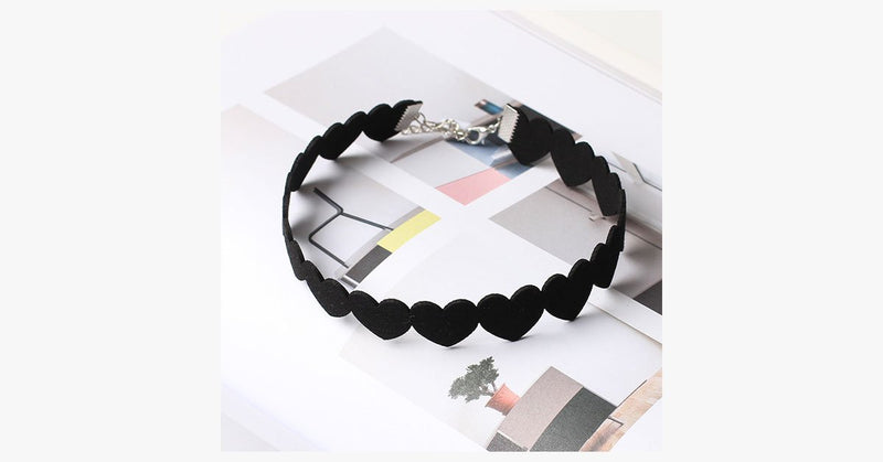 Black Heart Choker - FREE SHIP DEALS