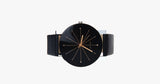 Black Leather Quartz Analog Watch - FREE SHIP DEALS