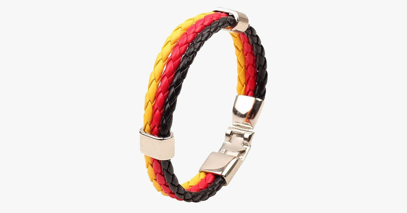 Team Germany Leather Unisex Bracelet