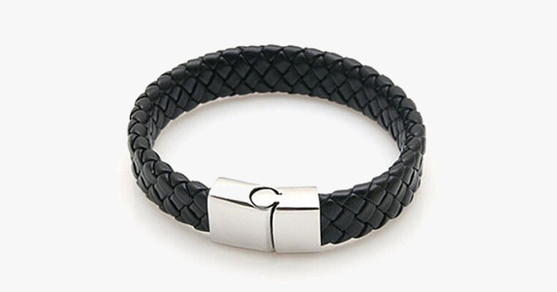 Men's Braided Leather Bracelet