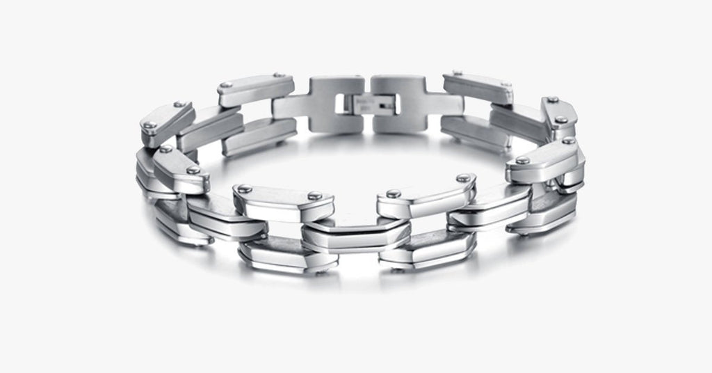 Heavy Tech Stainless Steel Men's Bracelet - FREE SHIP DEALS