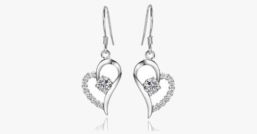 Crystal Heart Earrings - FREE SHIP DEALS