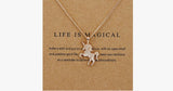 Life Is Magical Unicorn Necklace - FREE SHIP DEALS