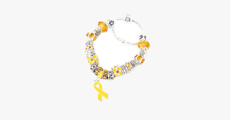 Yellow Ribbon Awareness Bracelet - FREE SHIP DEALS