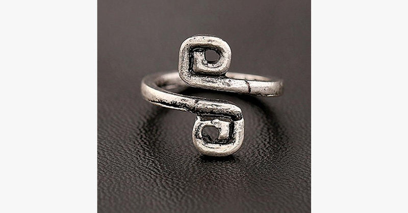 Unique Retro Silver Plated Toe Ring - FREE SHIP DEALS