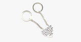 Soul-Mate Silver Keychain
