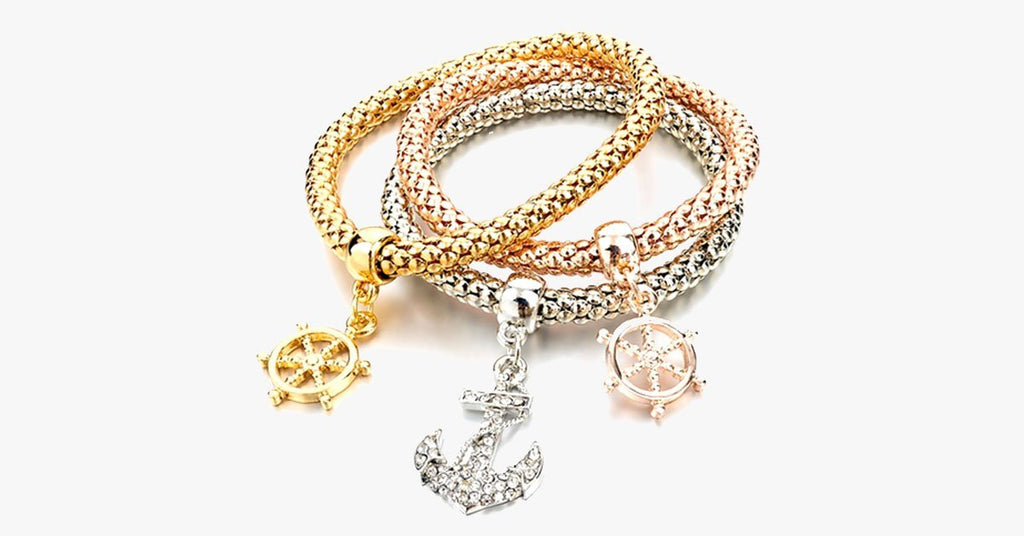 Mesh Multi-layer Three Color Bracelet