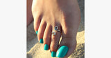 Unique Retro Silver Plated Toe Ring - FREE SHIP DEALS