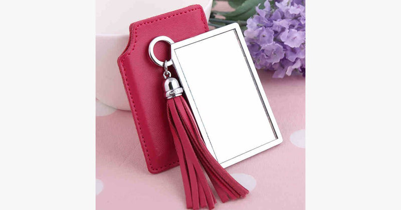 Portable Pink Pocket Mirror