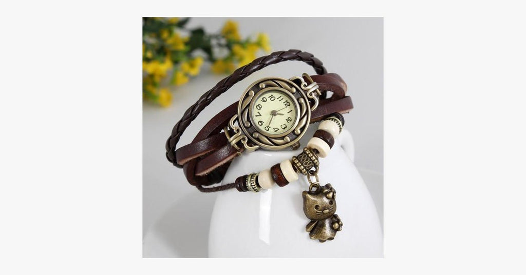 Cat Vintage Wrap Watch - FREE SHIP DEALS