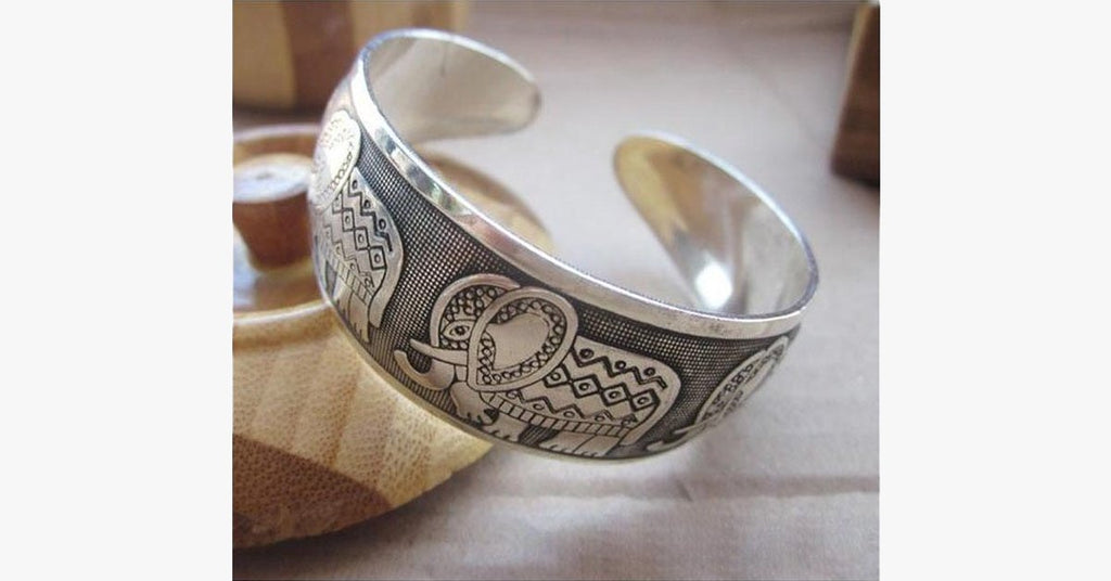 Elephant Cuff Bangle - FREE SHIP DEALS