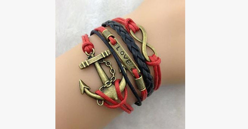Anchor Love Plate Infinity - FREE SHIP DEALS