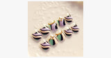 Double Striped Fake Nails - FREE SHIP DEALS