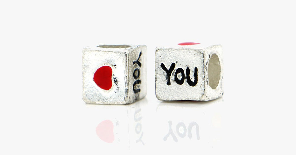 Love You Block Charm - FREE SHIP DEALS
