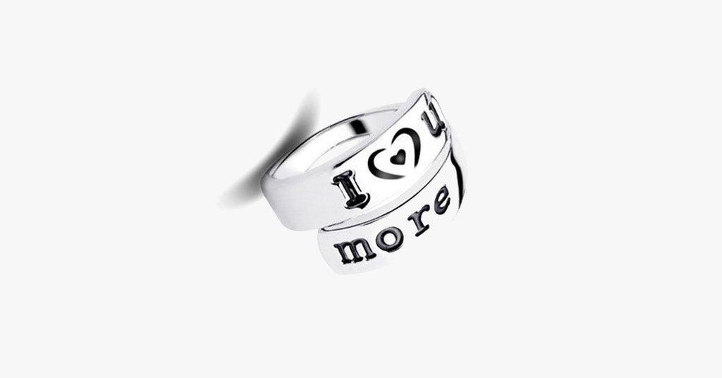 I Love You More Hand Stamped Ring - FREE SHIP DEALS