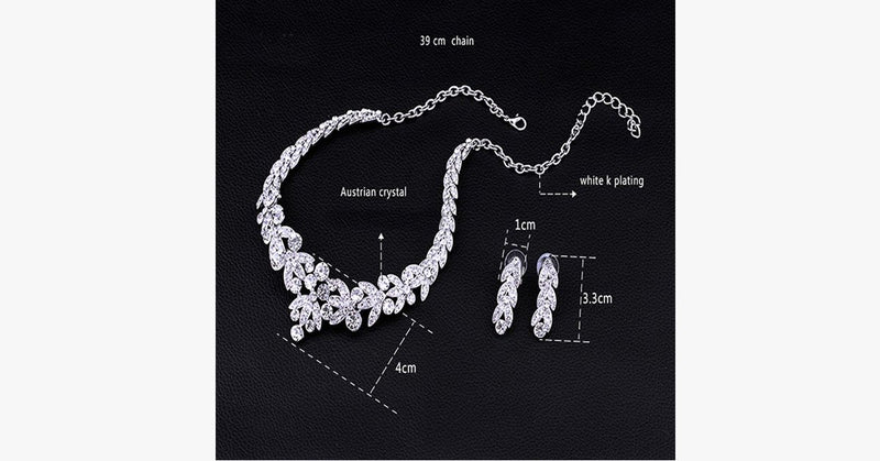 Leaf Choker Necklace Set - FREE SHIP DEALS