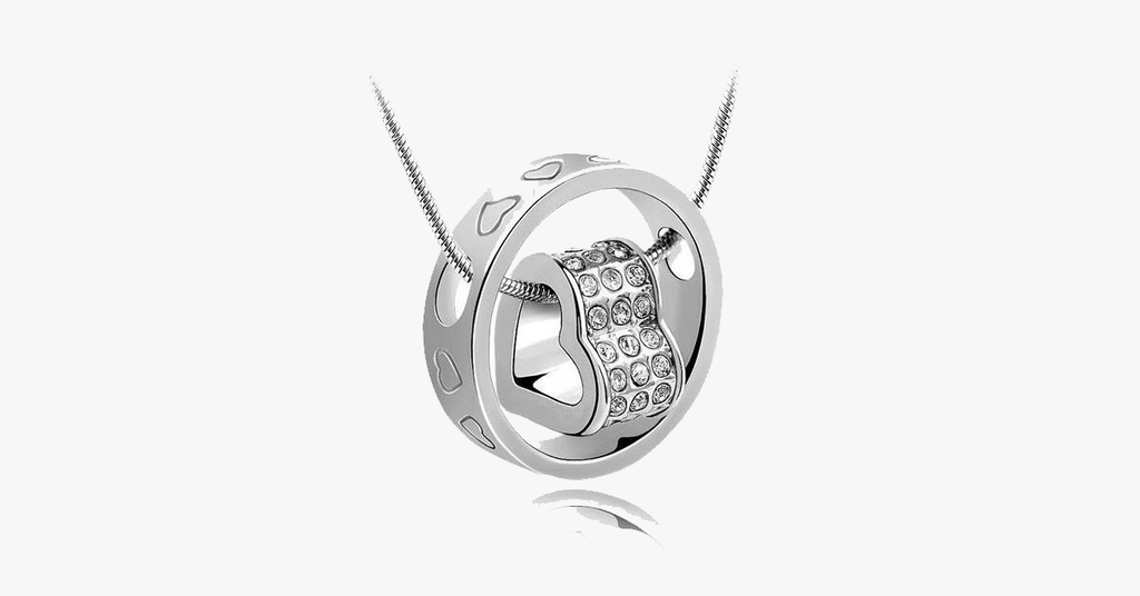 Forever Heart Pendant - White Gold - FREE SHIP DEALS