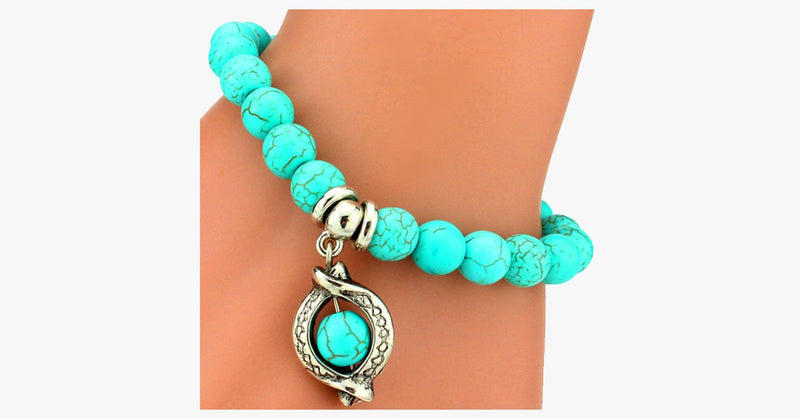 Ancient Circle Ring Turquoise Bracelet - FREE SHIP DEALS