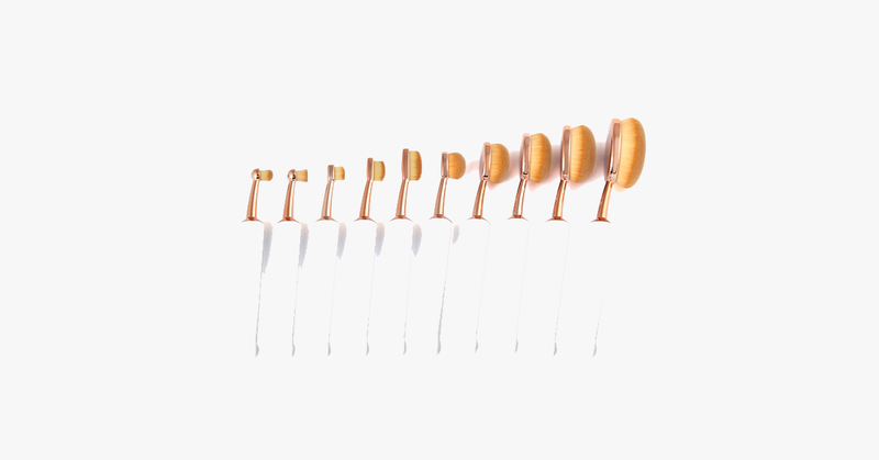 Umbrella Cut Oval Brush Set - FREE SHIP DEALS