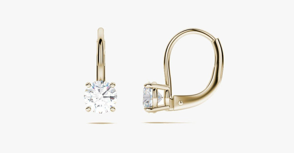 Gemstone Leverback Earring